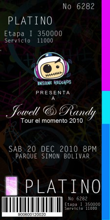 Boleta Platino Tour "El momento"